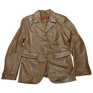 HUDSON Outerwear Women Medium Brown Leather? Lined Jacket